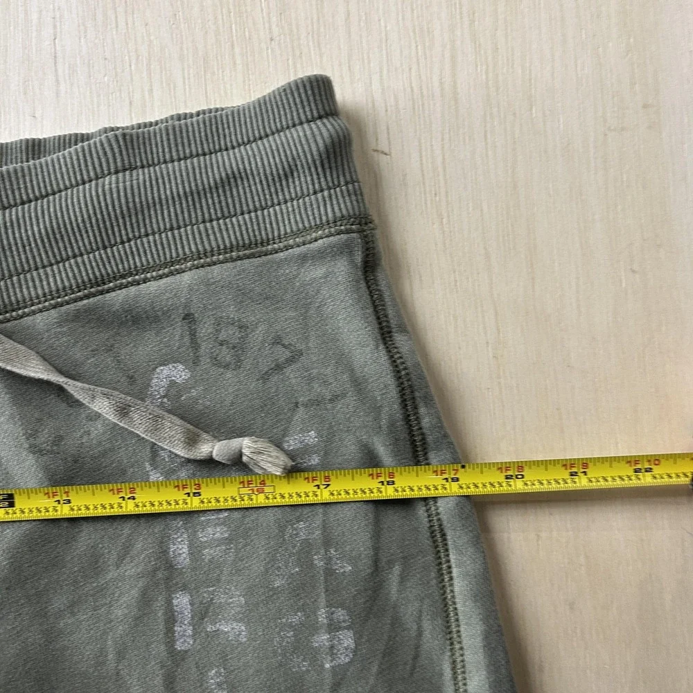 Y2K Baggy American Eagle Outfitters Sweat Shorts Mens XL Green Fleece Drawstring